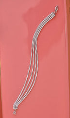 Dazzling Four Line Tennis Bracelet