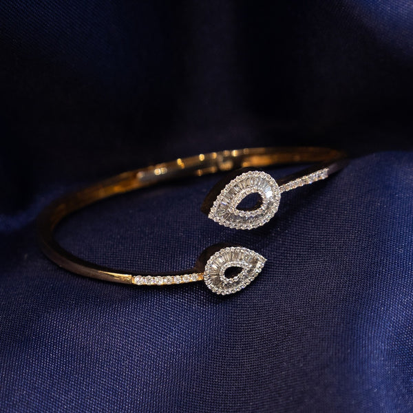 Twin Teardrop Bangle