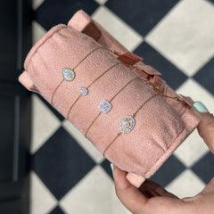 Diamond Pear Trace Bracelet