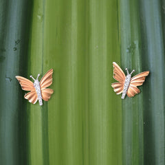 Fluted Wing Butterfly Studs