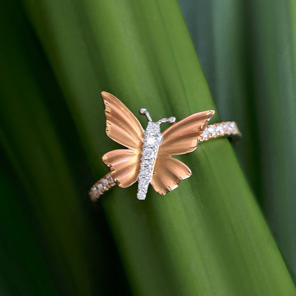 Butterfly Diamond Ring