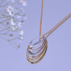 Tri-Gold Swirl Pendant
