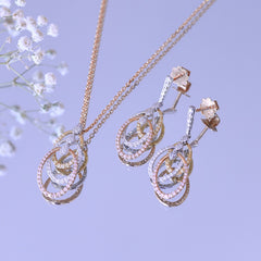 Diamond Drop Swirl Danglers