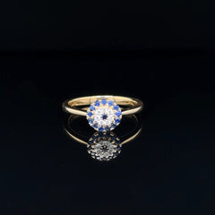 Evil Eye Sapphire Ring