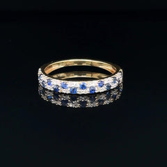 Sapphire Pavé Ring