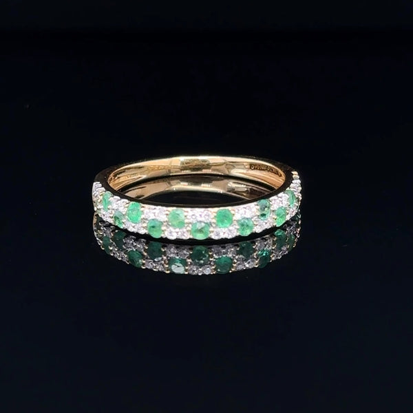 Emerald Pavé Ring