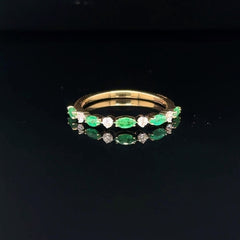 Marquise Emerald Ring