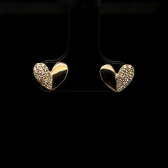Split Heart Studs