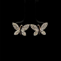 Pavé Butterfly Studs