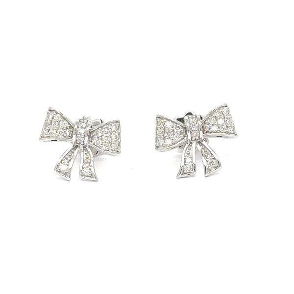 Pavé Bow Studs