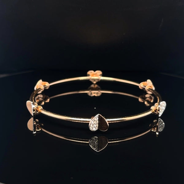 Split Heart Bangle