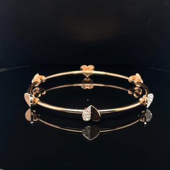 Split Heart Bangle