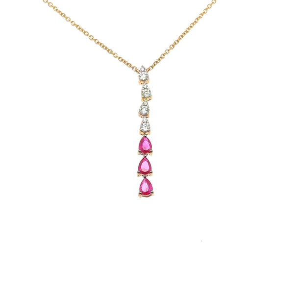 Ruby Cascade Pendant