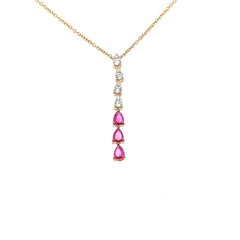 Ruby Cascade Pendant