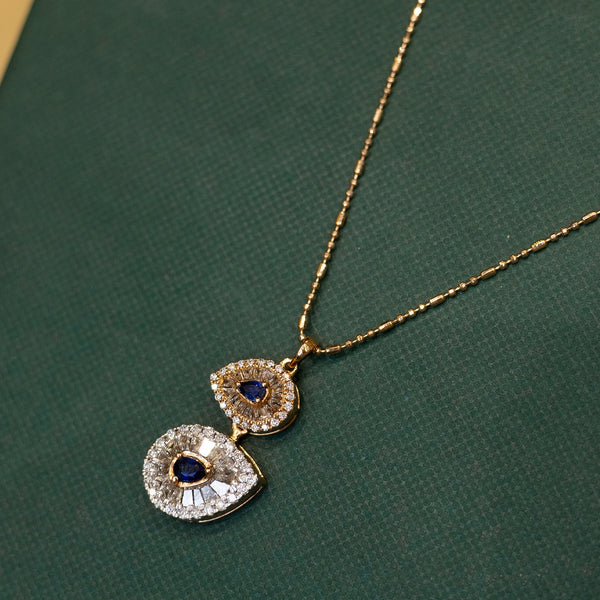 Sapphire Cascade Pendant