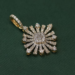Diamond Sunburst Pendant