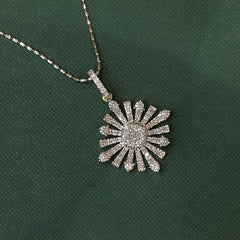 Diamond Sunburst Pendant