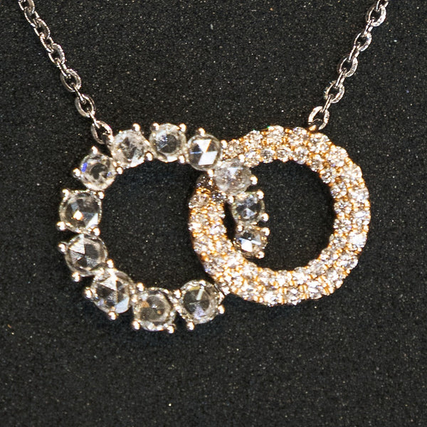 Diamond Duo Circle Pendant