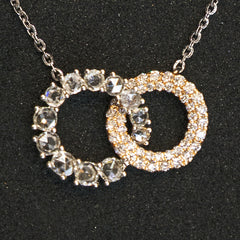 Diamond Duo Circle Pendant