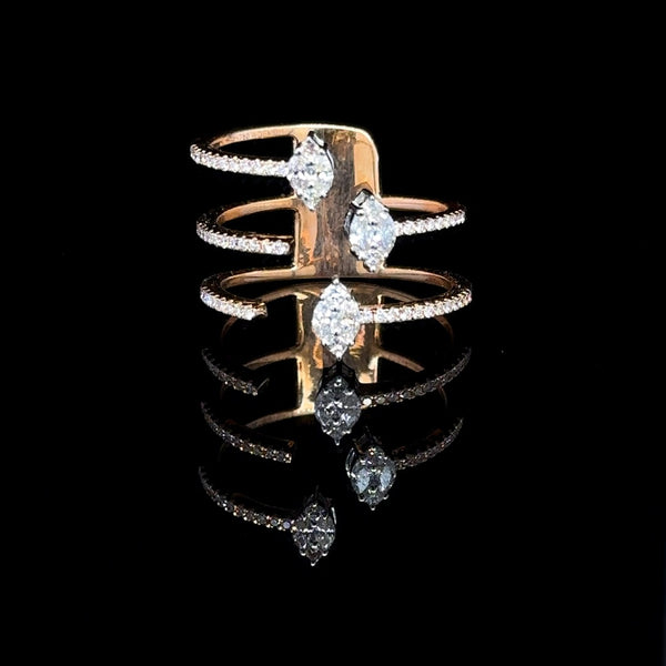 Diamond Coil Ring