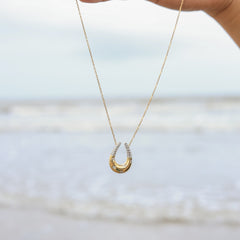 Lucky Star Horseshoe Pendant