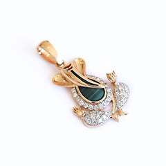 Malachite Ganpati Pendant