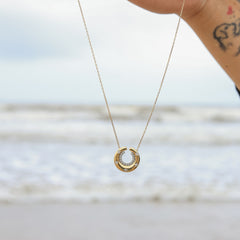 Moonlit Hoop Pendant