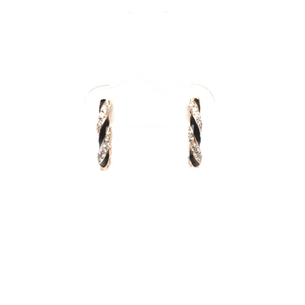 Onyx Twist Hoops