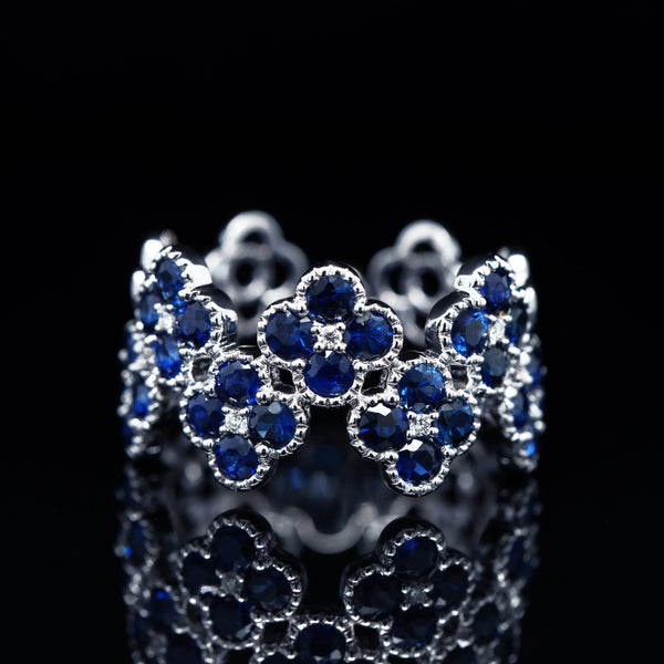 Sapphire Bloom Ring