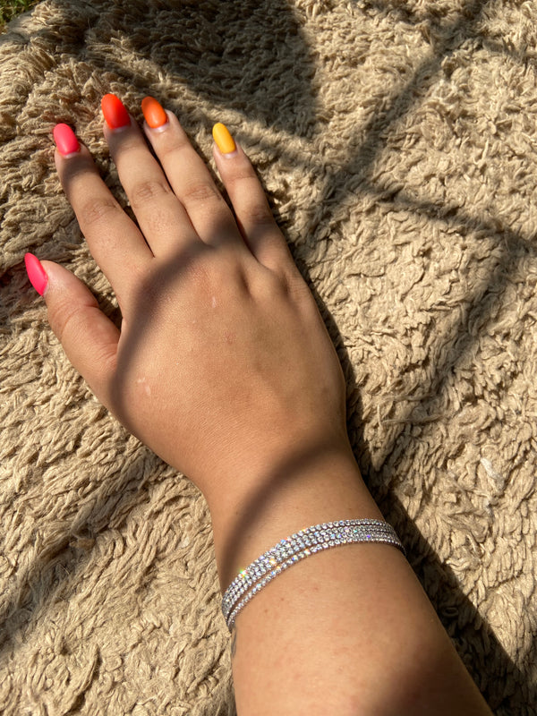 Dazzling Four Line Tennis Bracelet